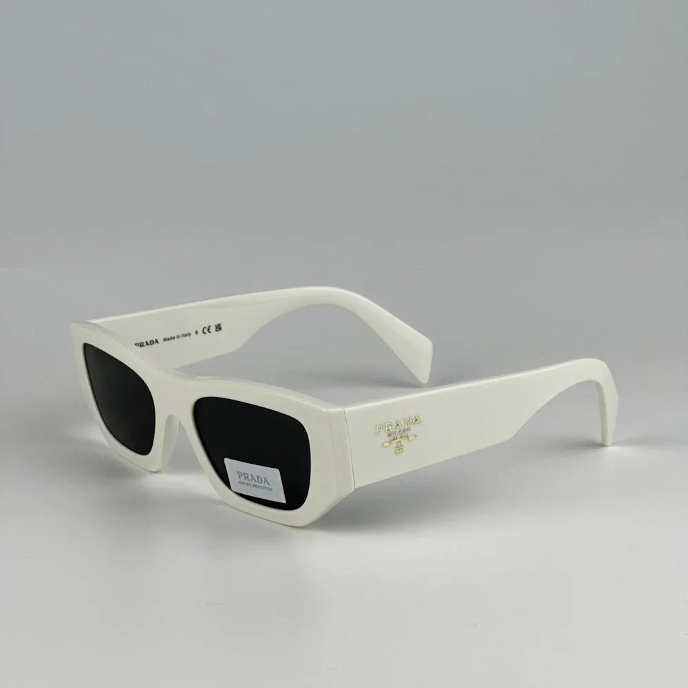 Prada PRA01S 17K08Z Sunglasses White Grey Unisex PR A01S